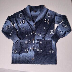 Frye Cardigan Sweater 5 Button Women's Size Small Long Sleeve Blue